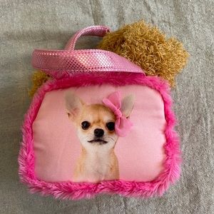 Toy Dog & Pink Carrier